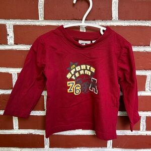 Athletic works | red long sleeve sports t-shirt | size 2